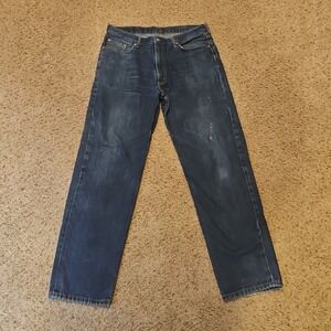 Levis 550 Jeans Mens 38x36 Blue Regular Fit Straight Leg Pockets Casual Denim